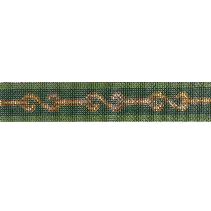 S Clasp Fob Painted Canvas Goodpoint Needlepoint - 1