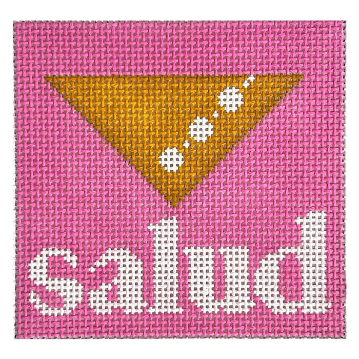 Salud Square Painted Canvas Love MHB Studio