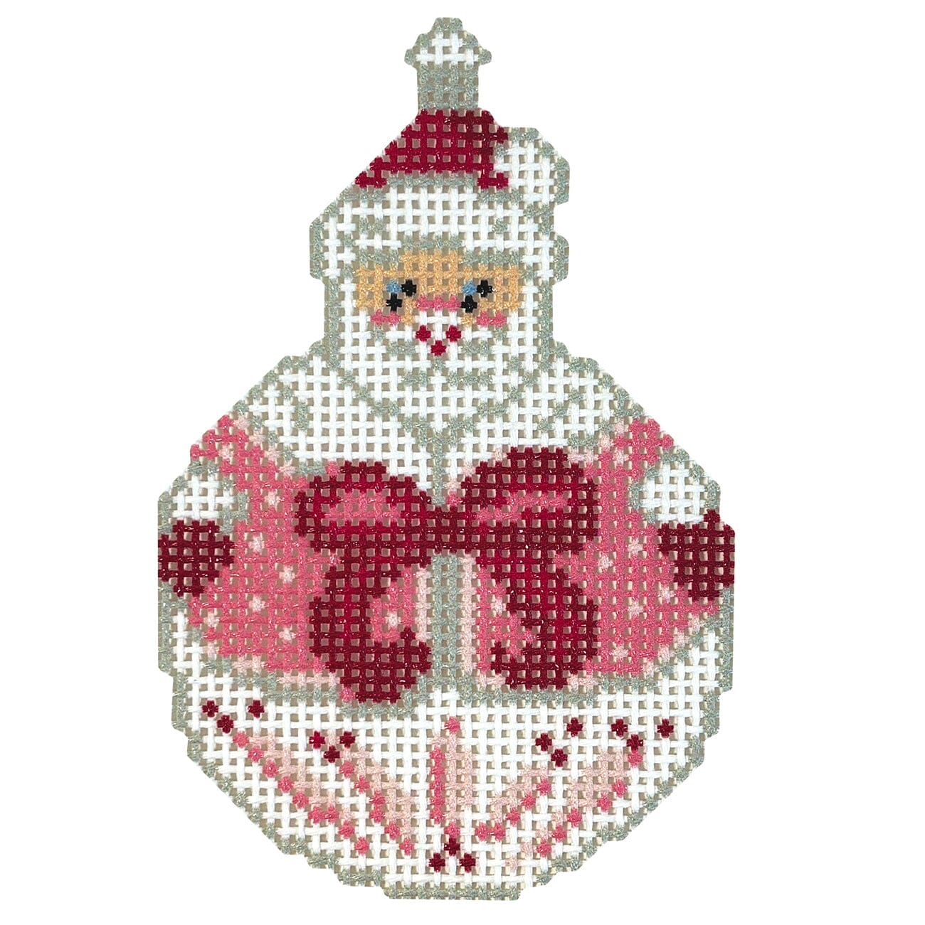 Santa with Bow Printed Canvas KCN Designers - 1