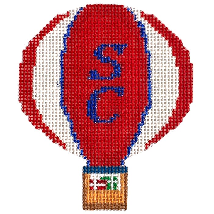 SC Balloon Ornamnet Painted Canvas Julie Mar Needlepoint Designs 