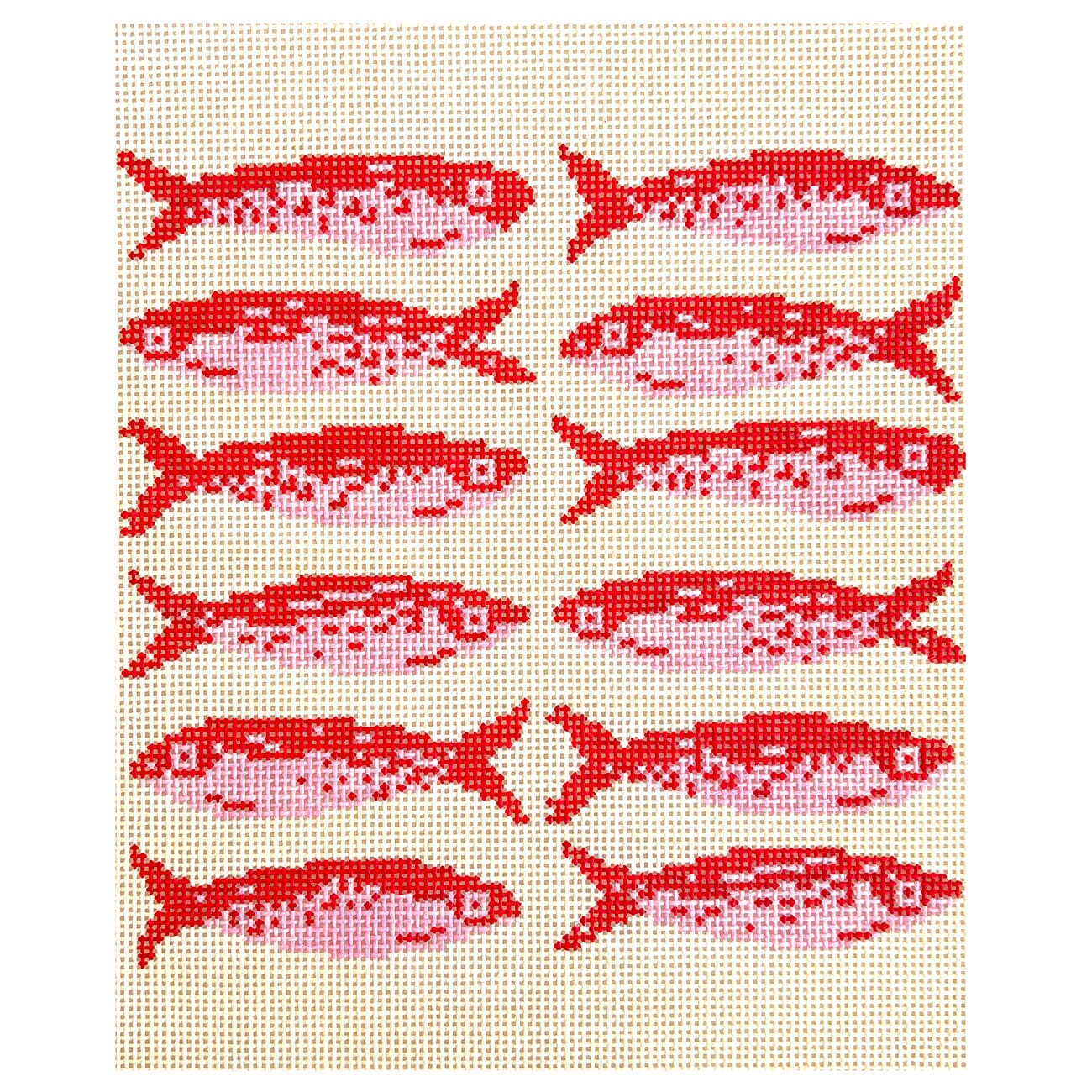 School of Fish Painted Canvas Mopsey Designs