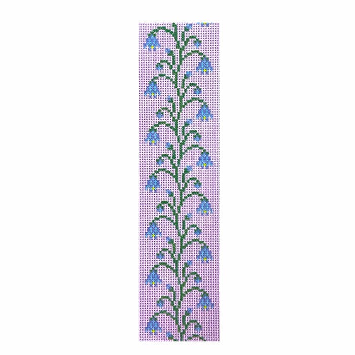 Scottish Harebell Key Fob Lilac Painted Canvas Thorn Alexander - 1
