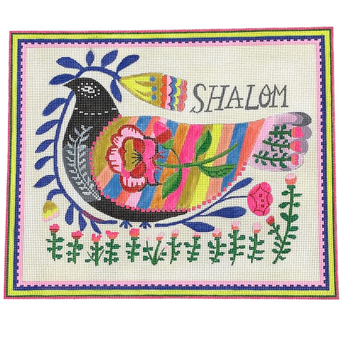 Shalom Dove on 18 Carolyn Gavin Painted Canvas Kate Dickerson Needlepoint Collections - 1