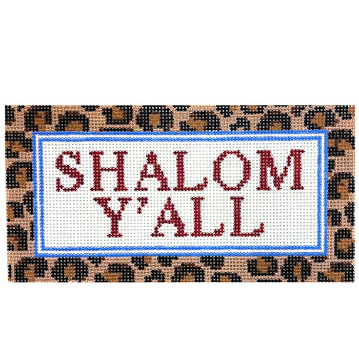 Shalom Y'all Painted Canvas Rachel Barri Designs