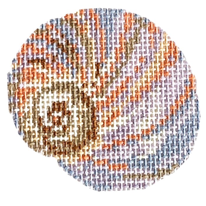 Shark's Eye Shell Beachcomber Painted Canvas Bad Bitch Needlepoint - 1