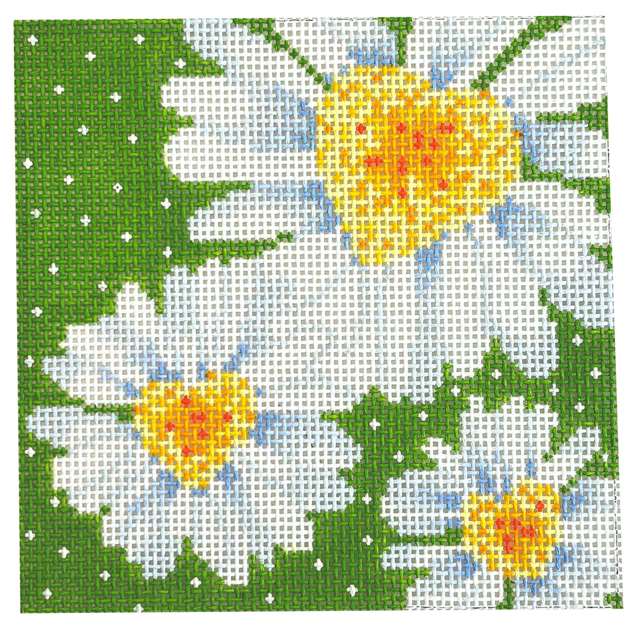She Loves Me 4" Square Painted Canvas Blueberry Point Canvas - 1