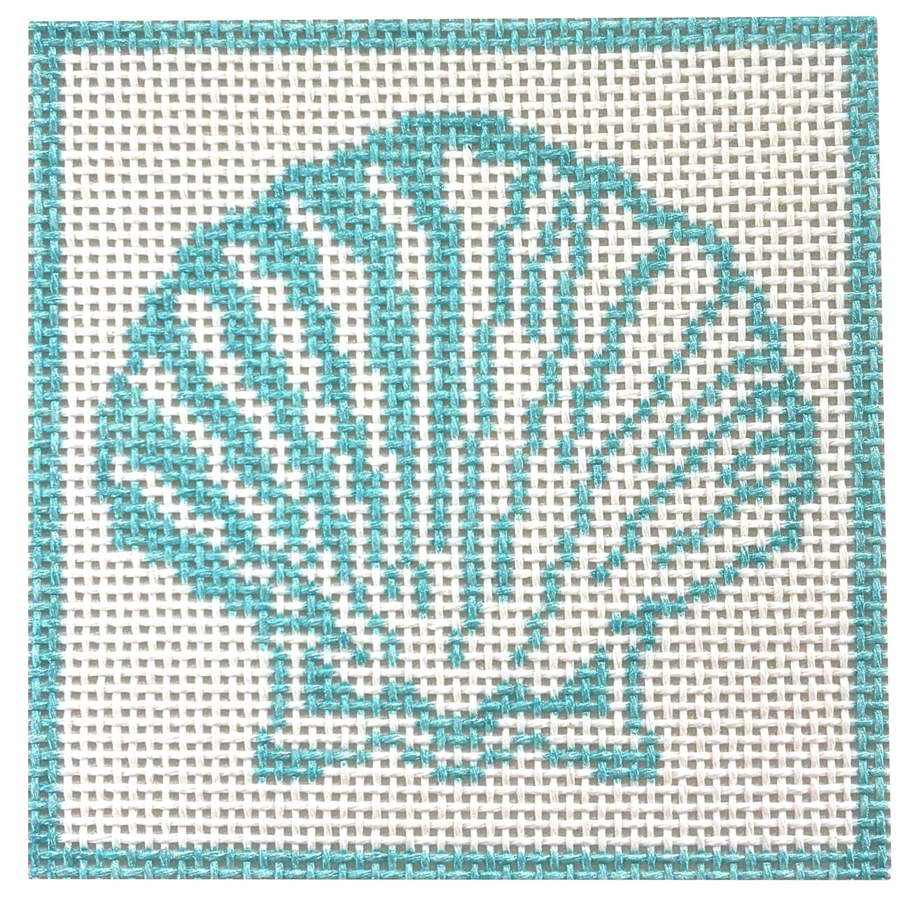 Shimmering Scallop Shell Painted Canvas Morgan Julia Designs - 1