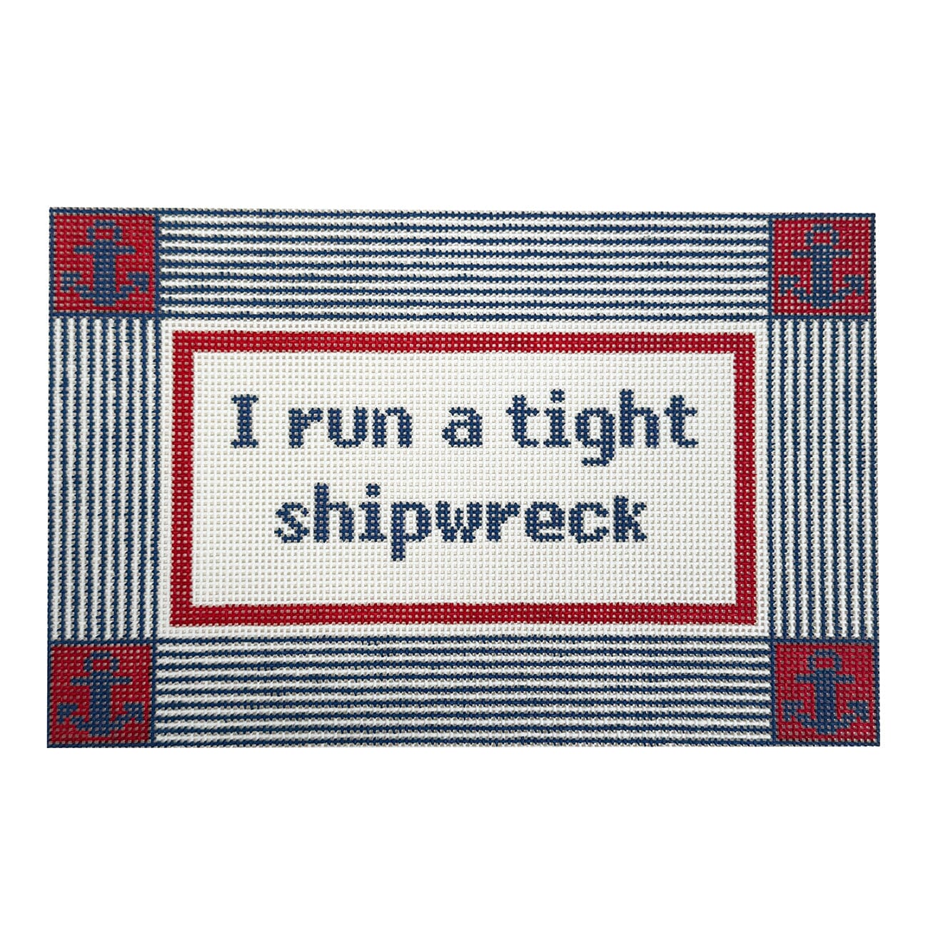 Shipwreck Red Painted Canvas Maura Nolan Designs - 1