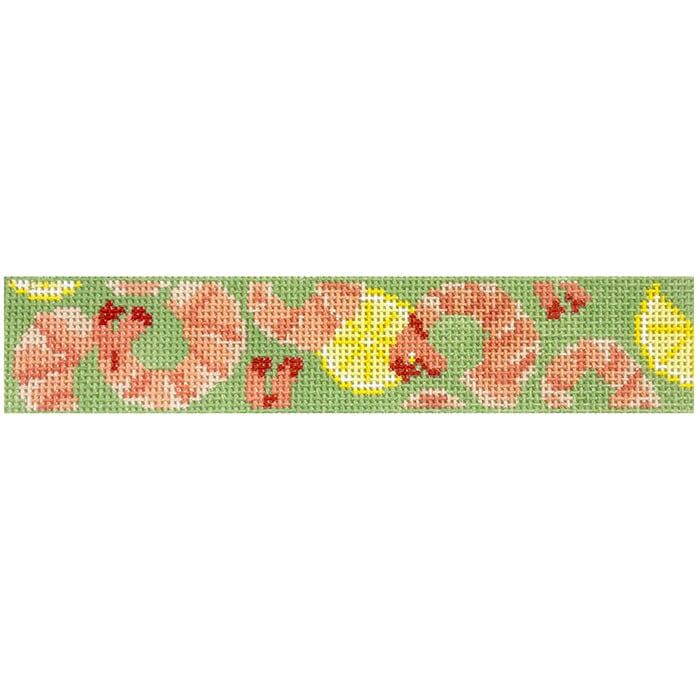 Shrimp Key Fob Painted Canvas Ann Kaye Studio - 1