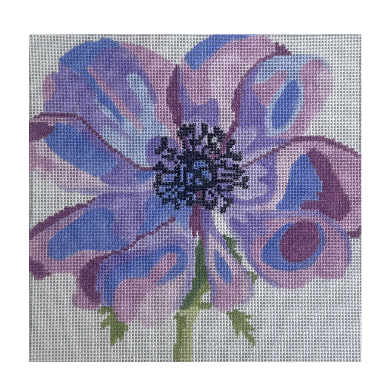 Simple Flowers 8" Anemone Painted Canvas Jean Smith - 1