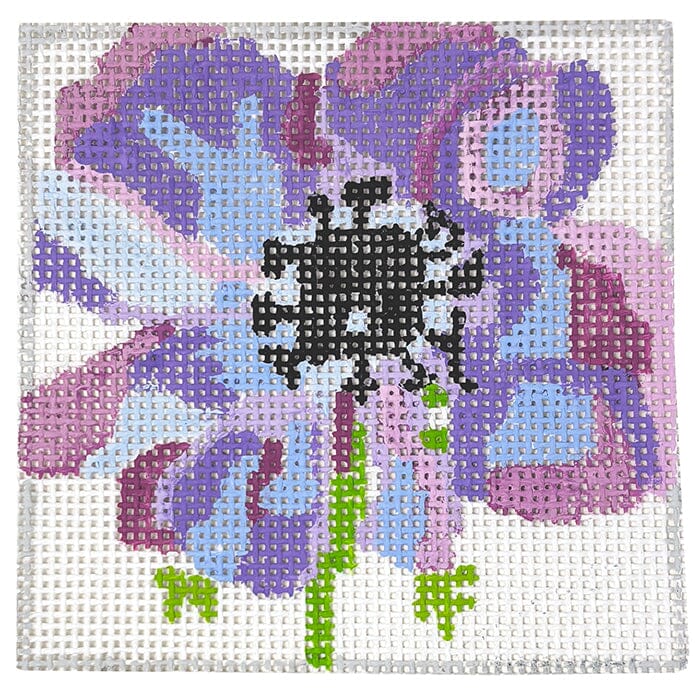 Simply Flowers Anemone Coaster Painted Canvas Jean Smith