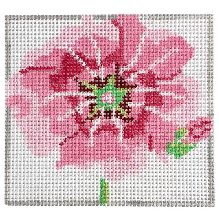 Simply Flowers Hollyhock Painted Canvas Jean Smith