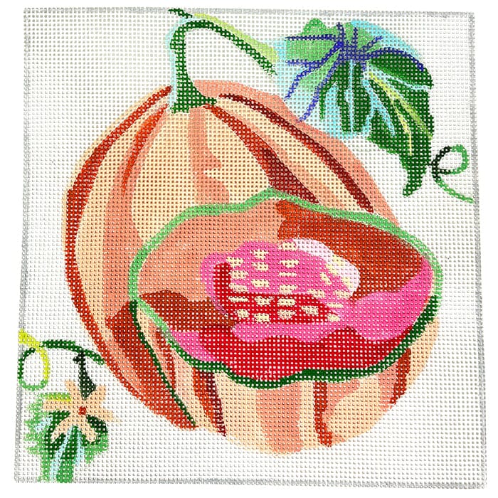 Small Cantaloupe Painted Canvas Jean Smith - 1