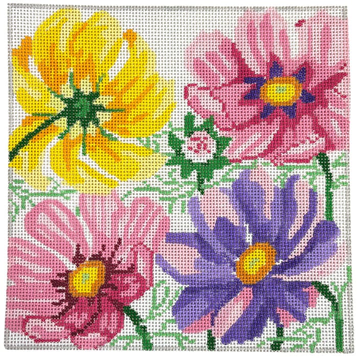 Small Cosmos Beauties #1 Painted Canvas Jean Smith - 1