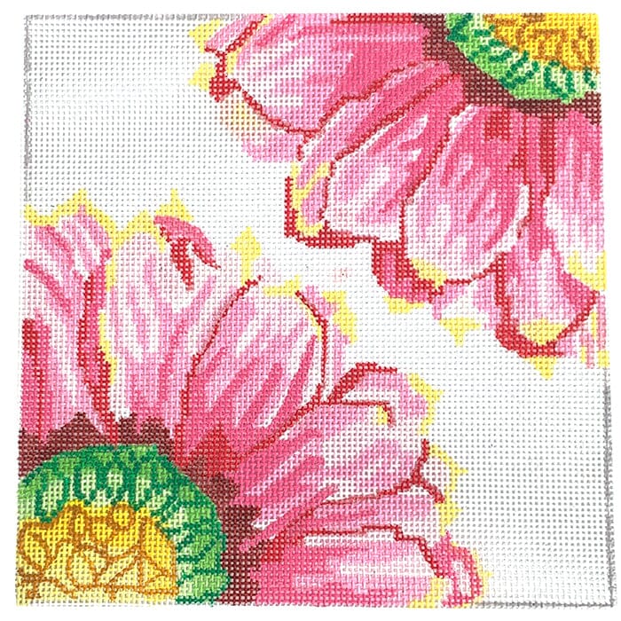Small Double Delight Summer Garden Painted Canvas Jean Smith - 1