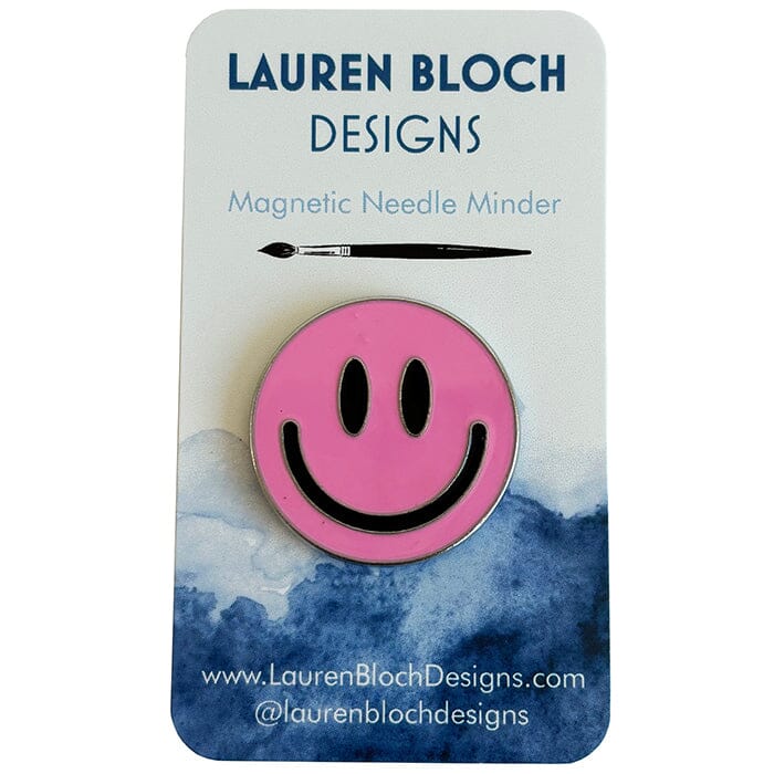 Smiley Face Needleminder LIGHT PINK Accessories Lauren Bloch Designs - 1