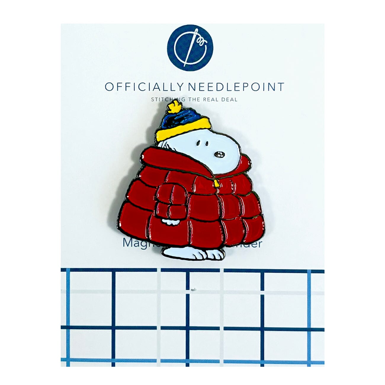 Snoopy Red Puffer Coat Needle Minder Accessories Peanuts TM - 1