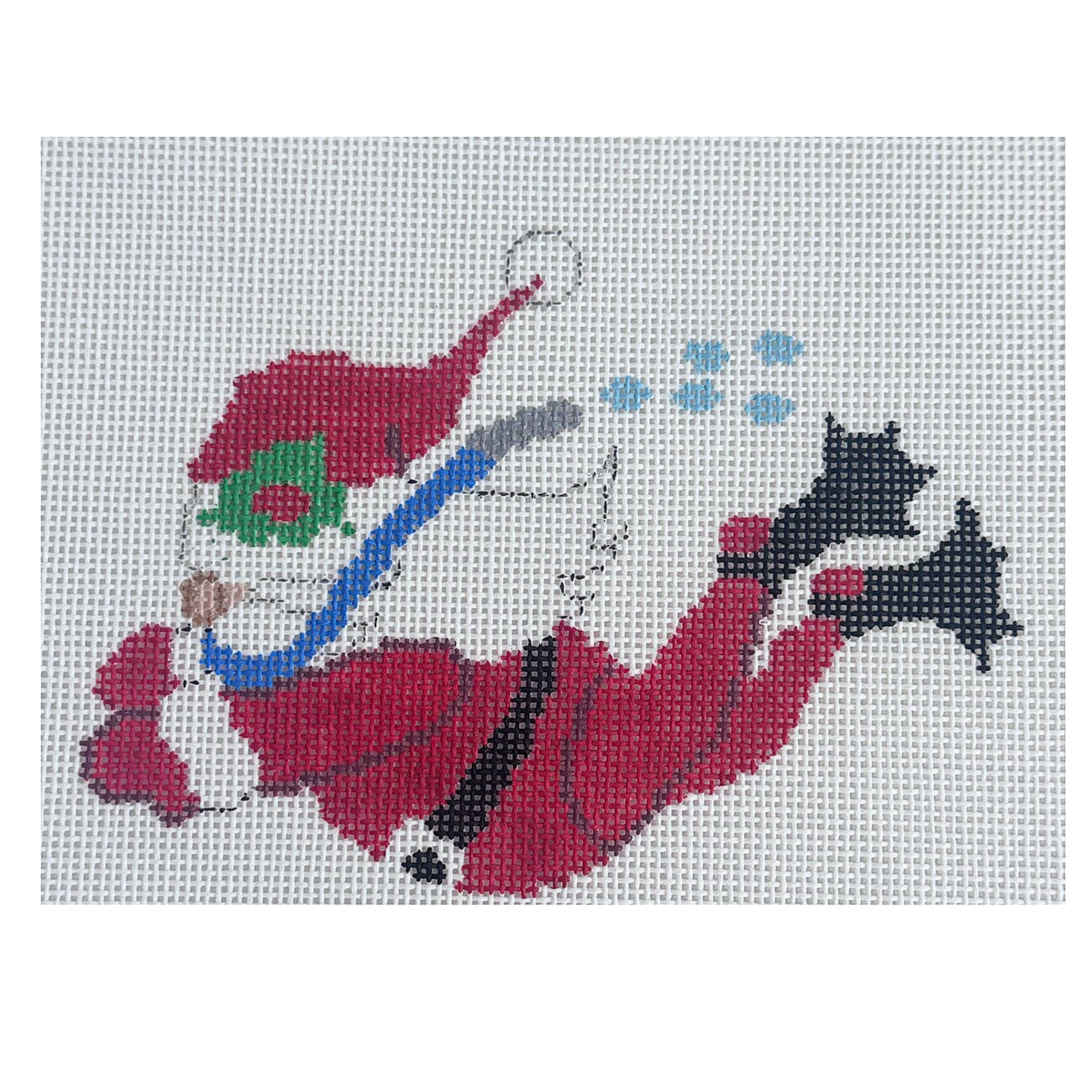Snorkel Santa Hobby Santas Painted Canvas Atlantic Blue Canvas - 1