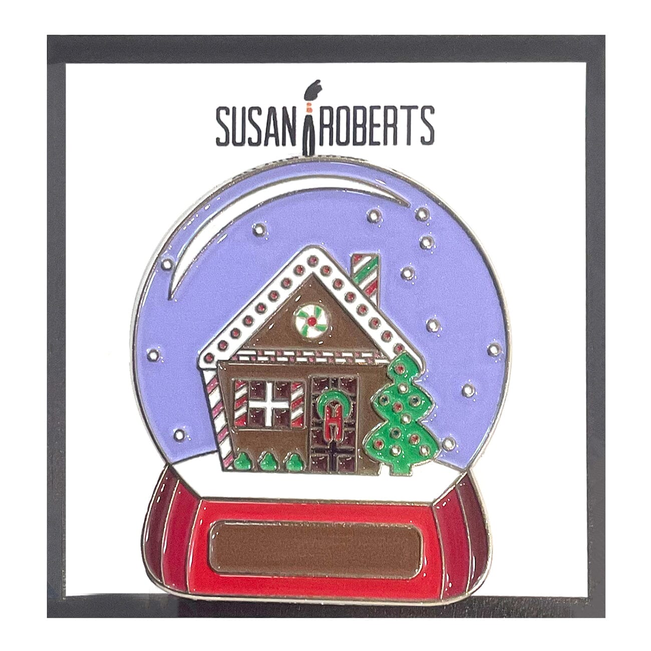 Snow Globe, Gingerbread Needleminder Accessories Susan Roberts Needlepoint Designs Inc. - 1