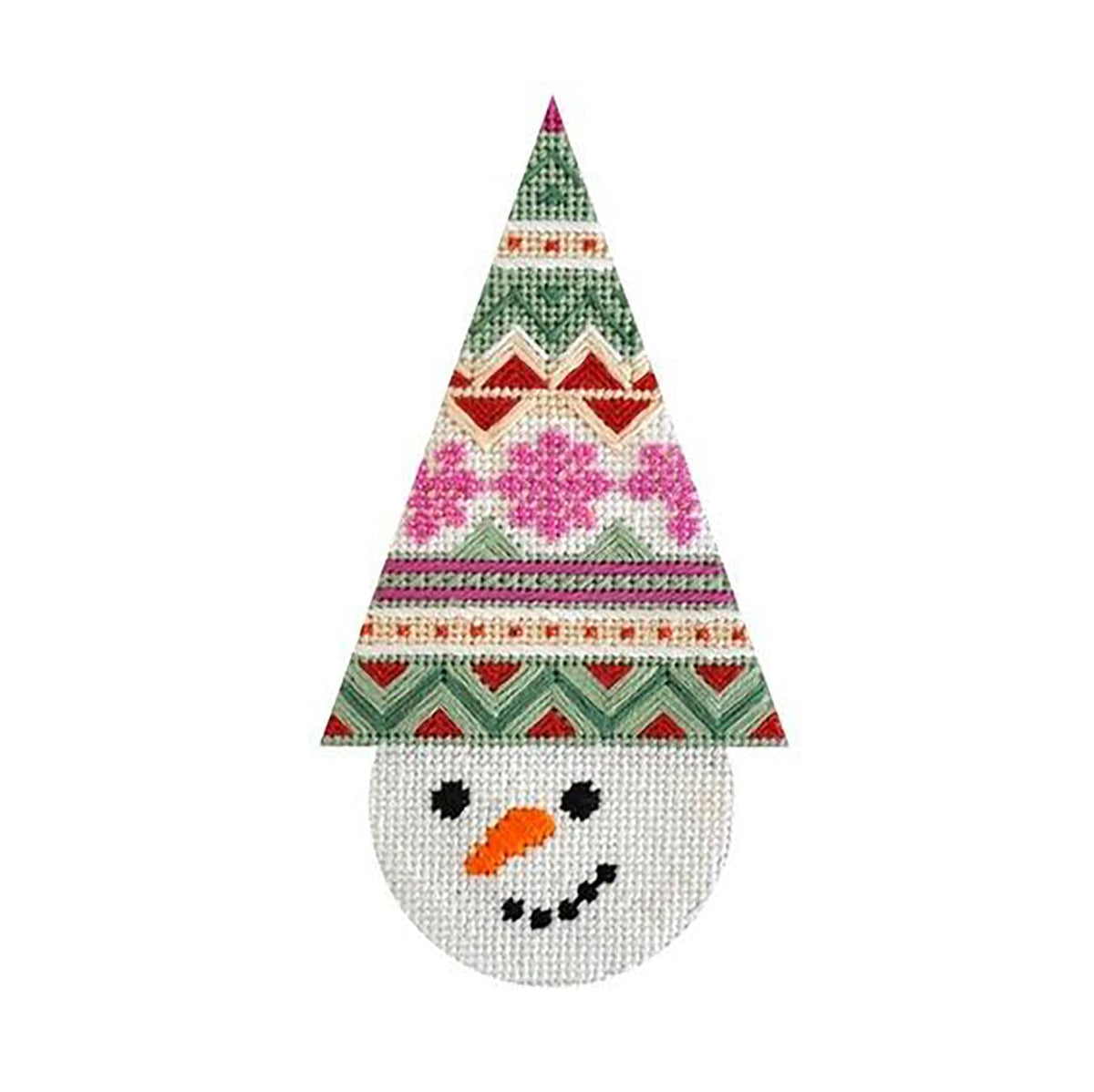 Snowcone Fair Isle with Stitch Guide Painted Canvas Kirk & Bradley - 1