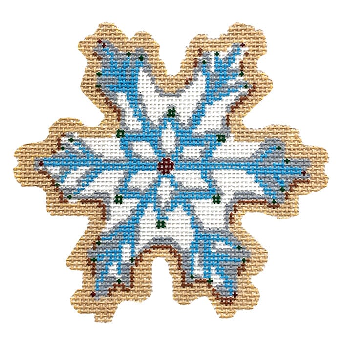 Snowflake Cookie Painted Canvas Laura Love Designs - 1