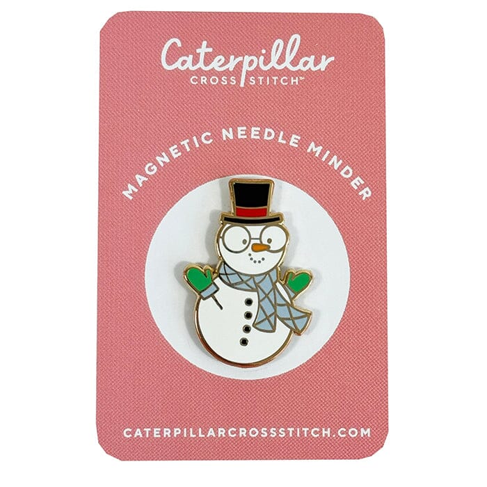 Snowman Enamel Needleminder Accessories Caterpillar Cross - 1