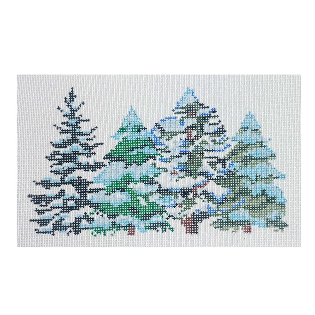 Snowy Trees Attachment Painted Canvas Blueberry Point Canvas - 1