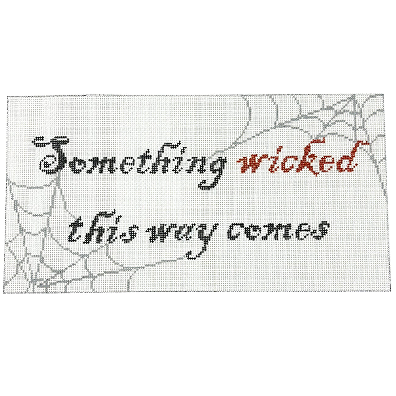 Something Wicked Painted Canvas The Gingham Stitchery - 1