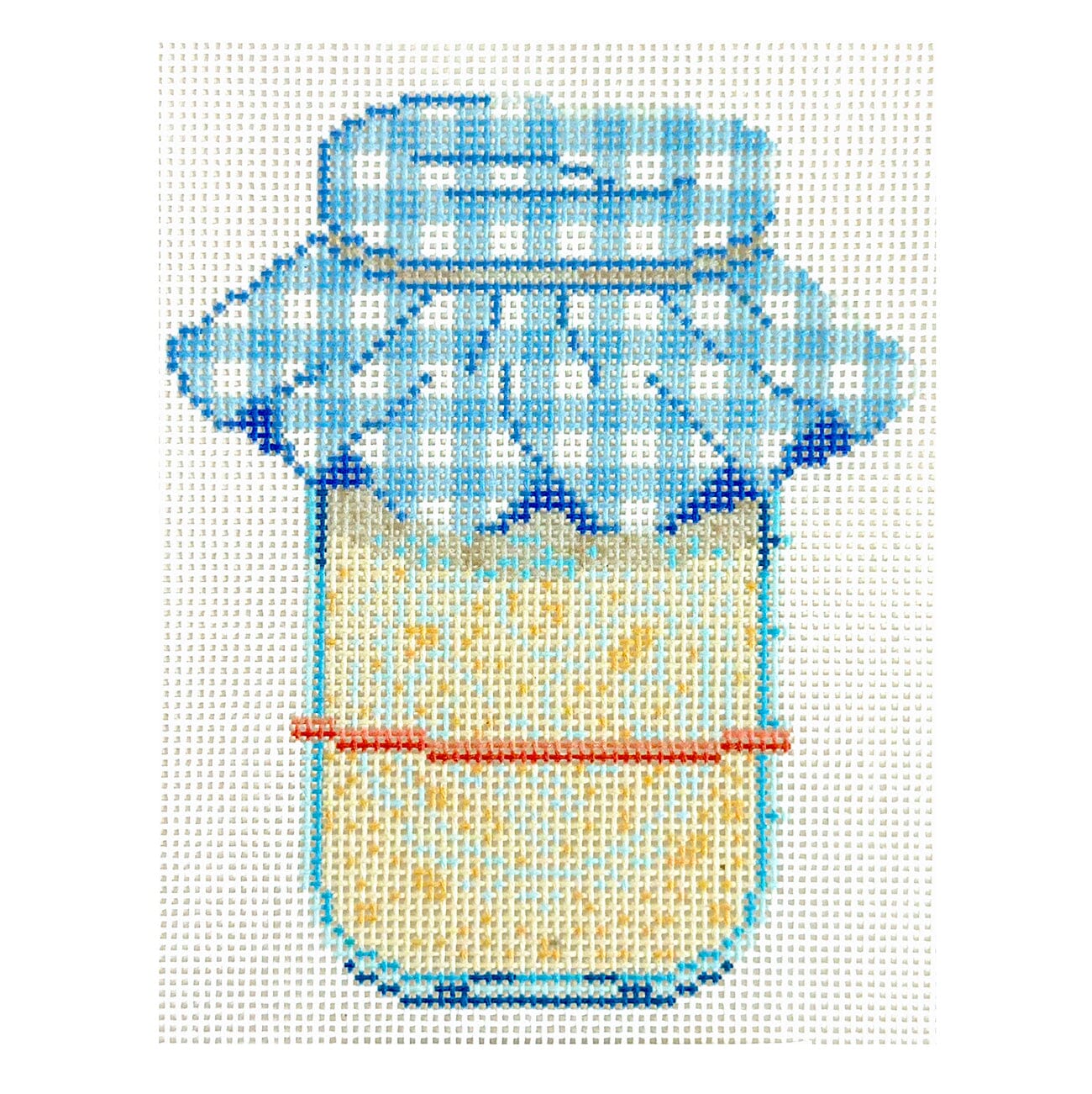Sourdough Starter Painted Canvas Wheelhaus Needlepoint - 1