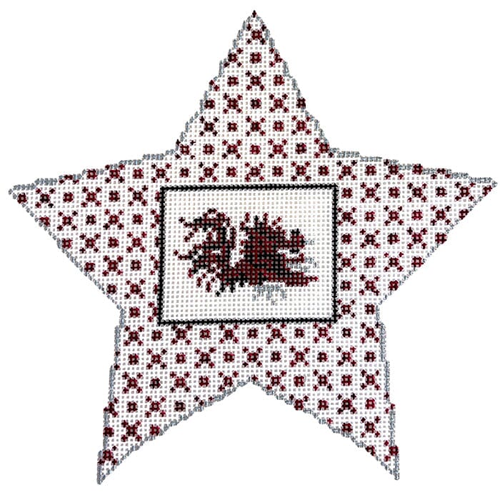 South Carolina Star Painted Canvas Chris Lewis Distributing - 1