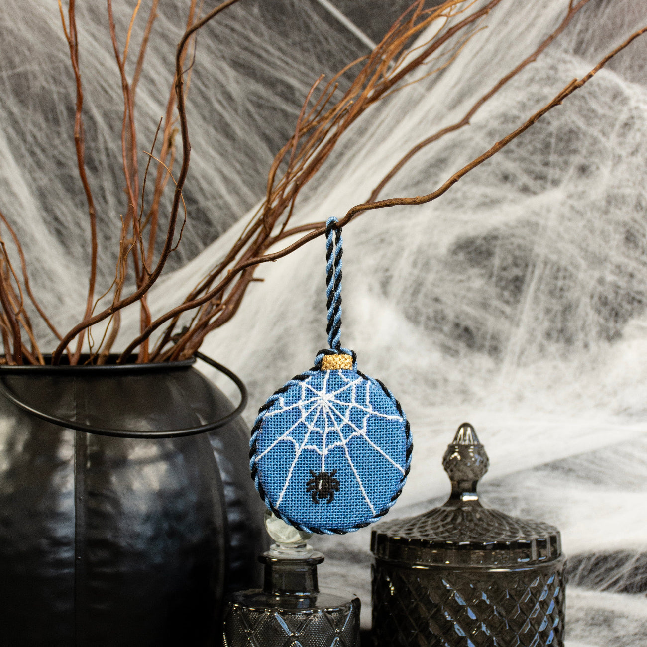 Spider Web Ball Ornament Kit Kits Two Sisters Needlepoint