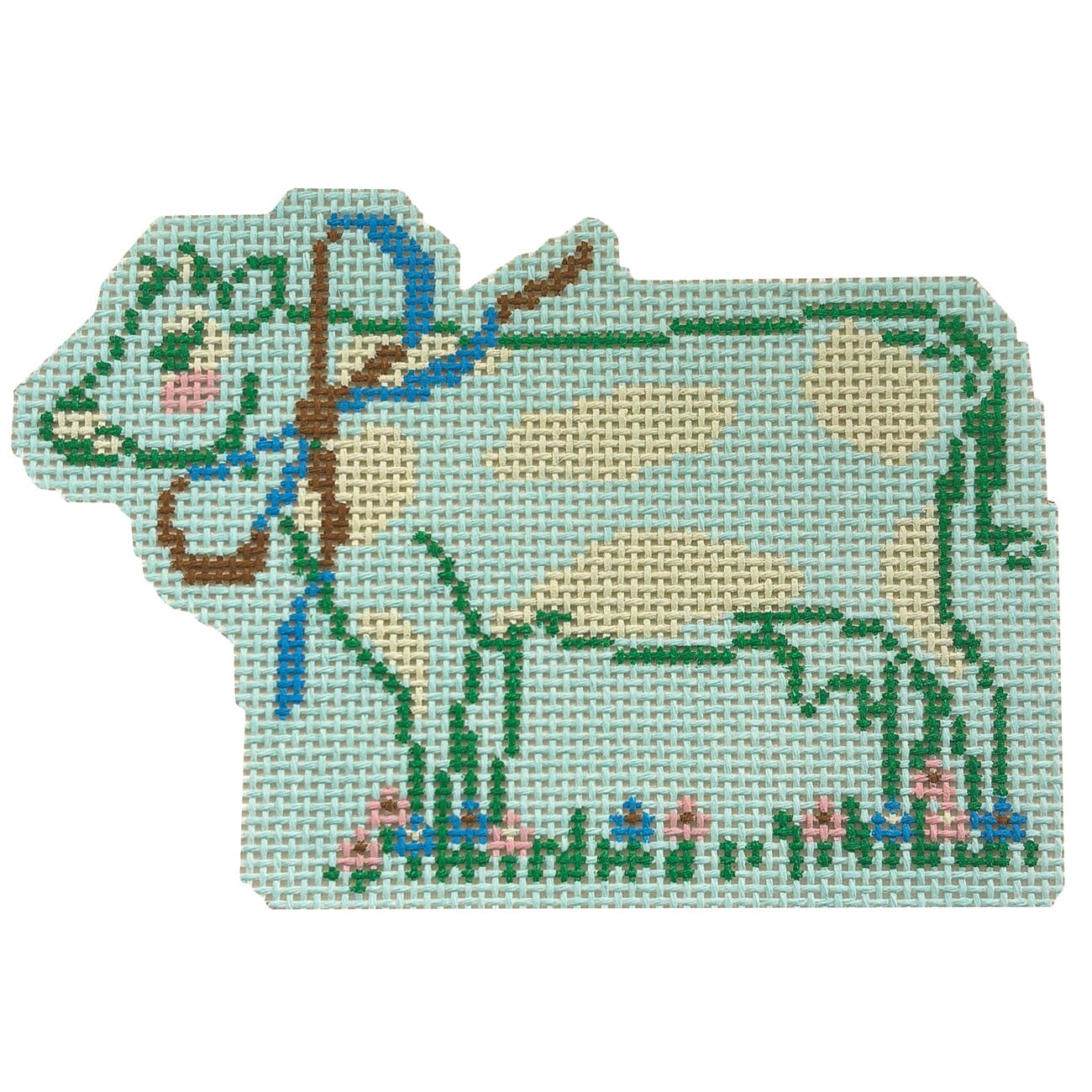 Spring Cow Painted Canvas Le Point Studio - 1