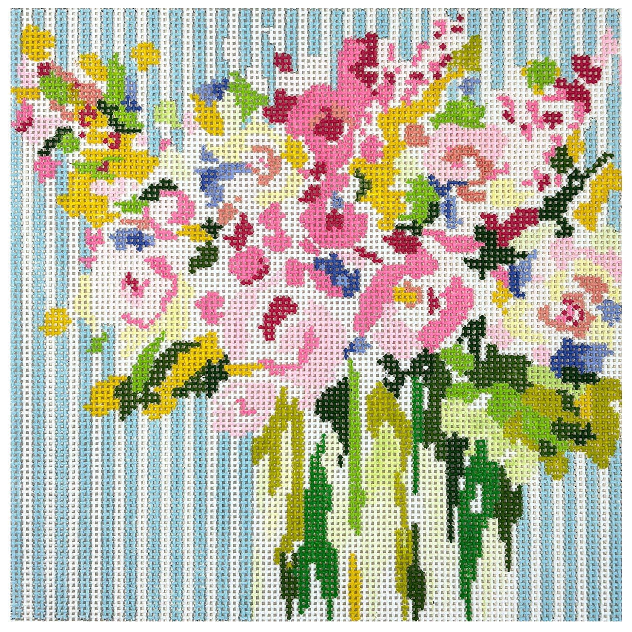 Spring Flowers Painted Canvas Blueberry Point Canvas - 1