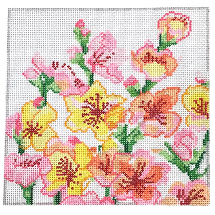 Spring Flowers Painted Canvas Jean Smith - 1
