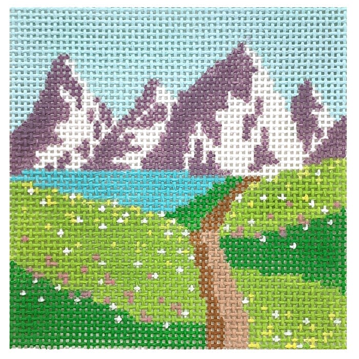 Spring Hiking Painted Canvas Audrey Wu Designs