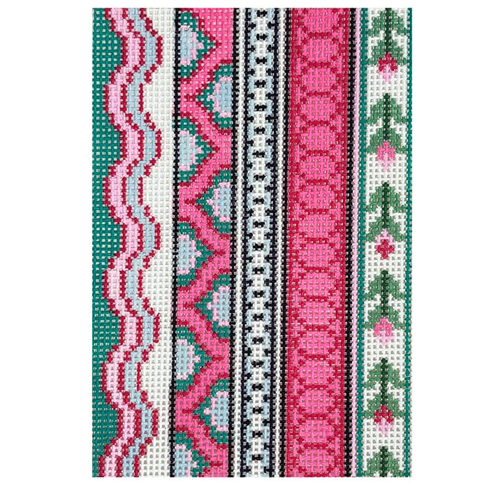 Spring Ribbons Passport Insert Painted Canvas Rachel Barri Designs - 1