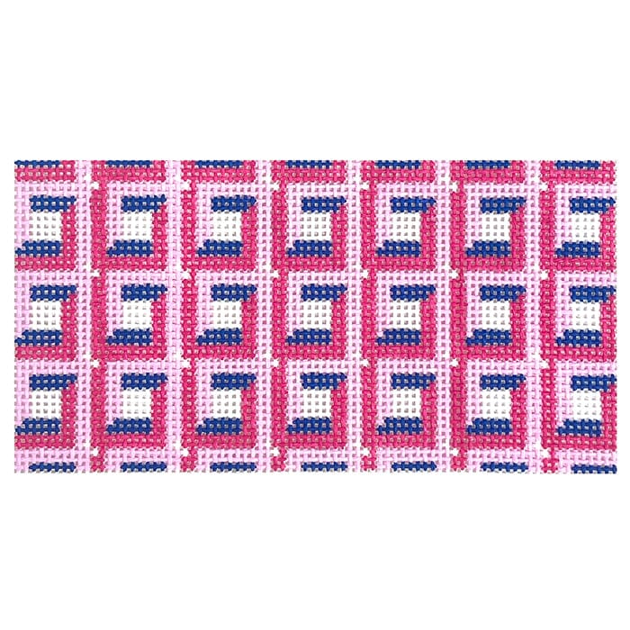 Square Geo Insert 3x6 Painted Canvas Mopsey Designs - 1