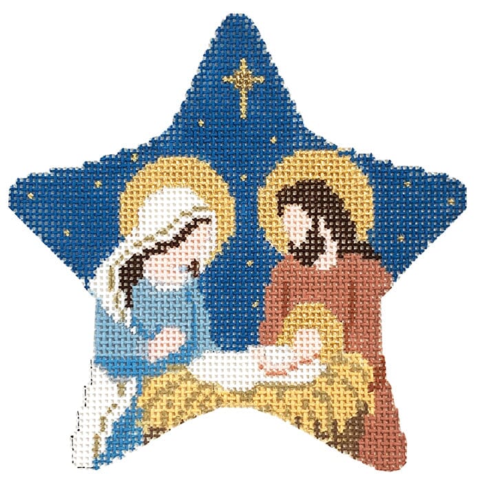 Star, Nativity Painted Canvas Susan Roberts Needlepoint Designs Inc.