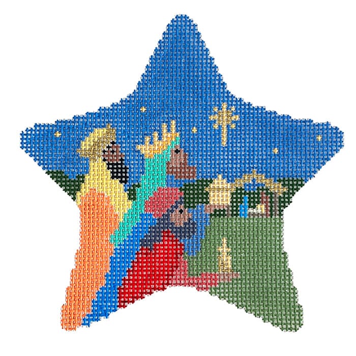 Star, Three Kings Painted Canvas Susan Roberts Needlepoint Designs Inc. - 1
