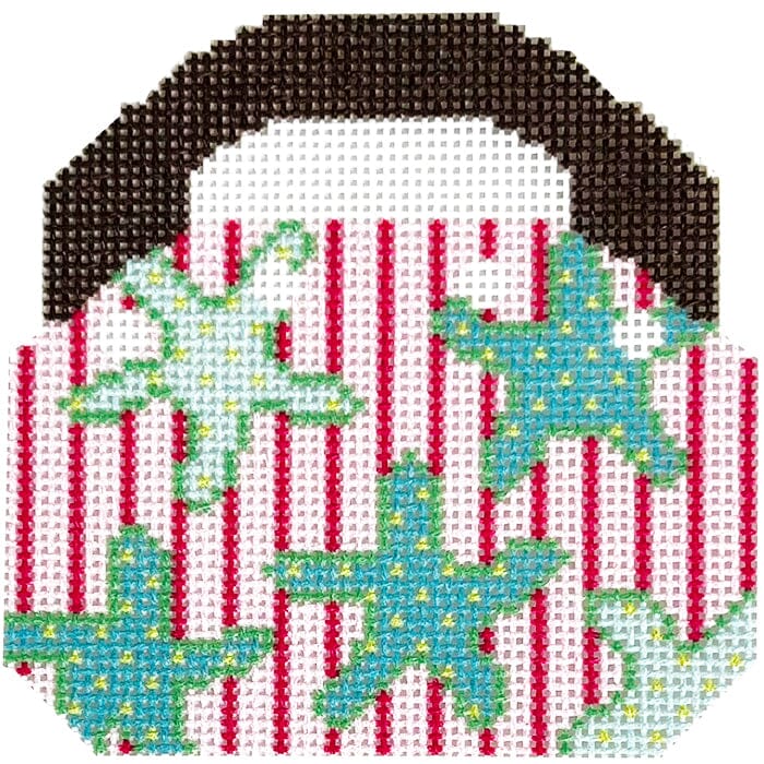 Starfish Bermuda Bag Printed Canvas Two Sisters Needlepoint