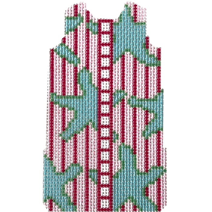 Starfish Shift Printed Canvas Two Sisters Needlepoint