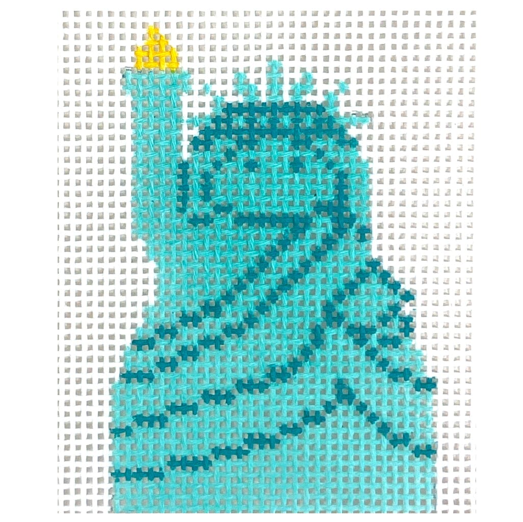 Statue of Liberty Angel Ornament Painted Canvas Stitch Its - 1