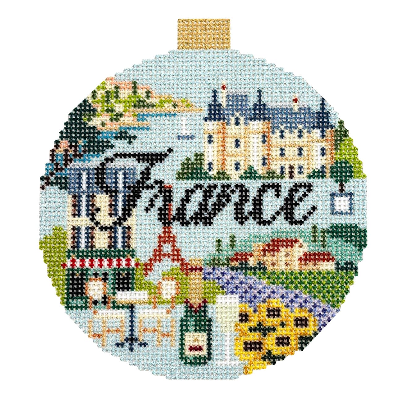 Stitch Guide France Travel Round Stitch Guides/Charts Kirk & Bradley - 3