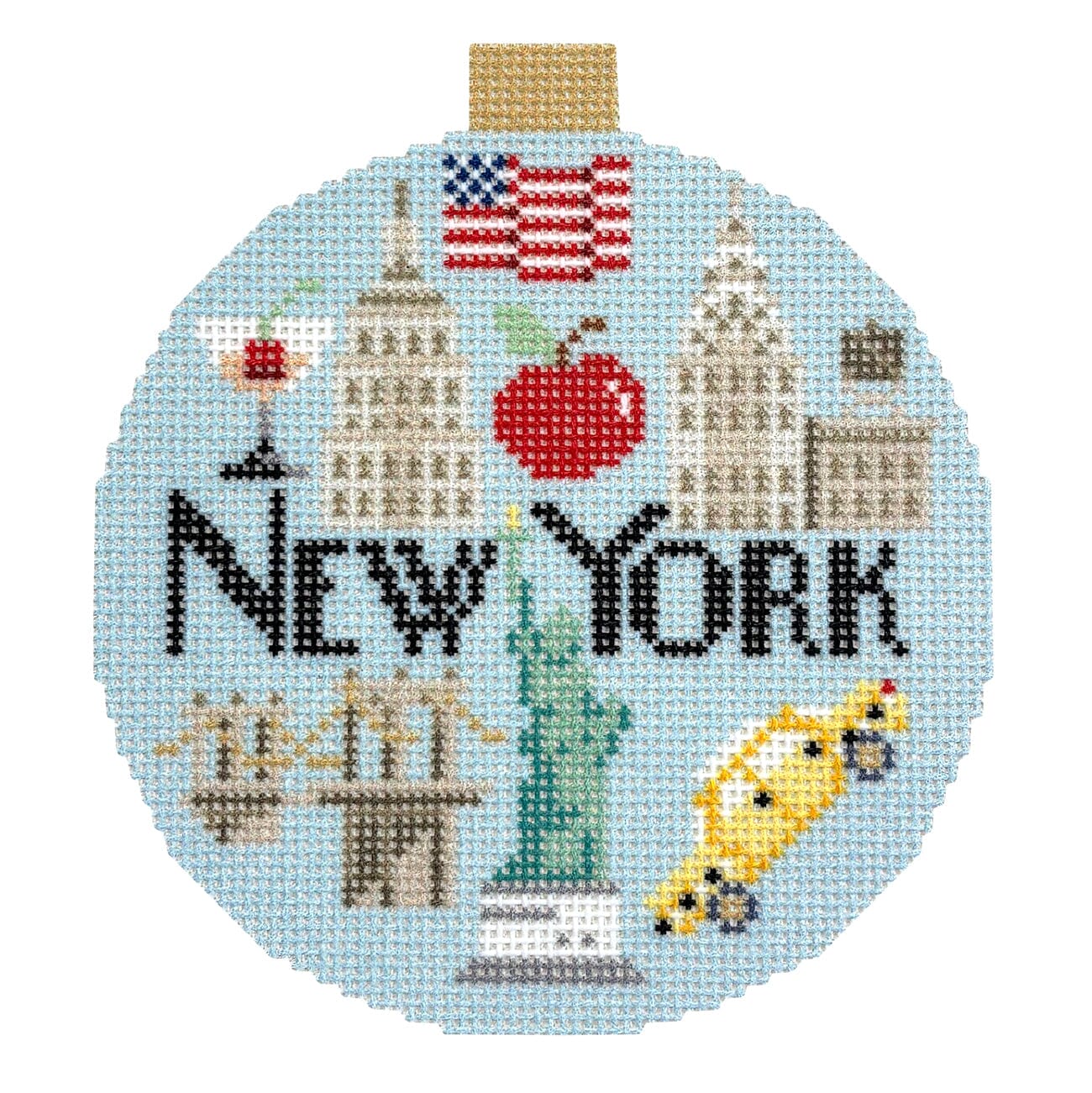 Stitch Guide New York Travel Round Stitch Guides/Charts Kirk & Bradley - 3