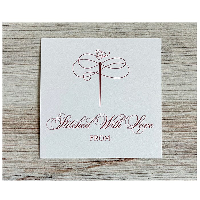Stitched with Love - Red Needle Gift Tag Pack Accessories Caroline Webb Designs