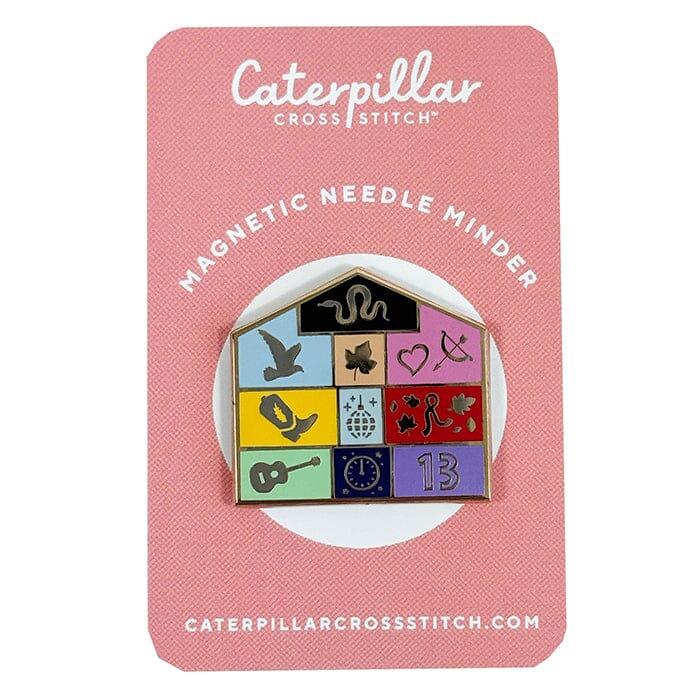 Stitching Swiftly Enamel Needleminder Accessories Caterpillar Cross - 1
