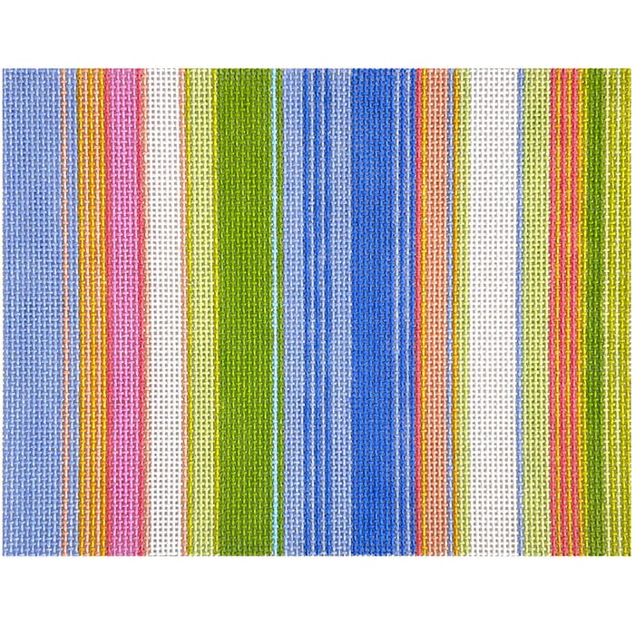 Stripes Clutch Painted Canvas Elizabeth Crane Swartz Designs - 1
