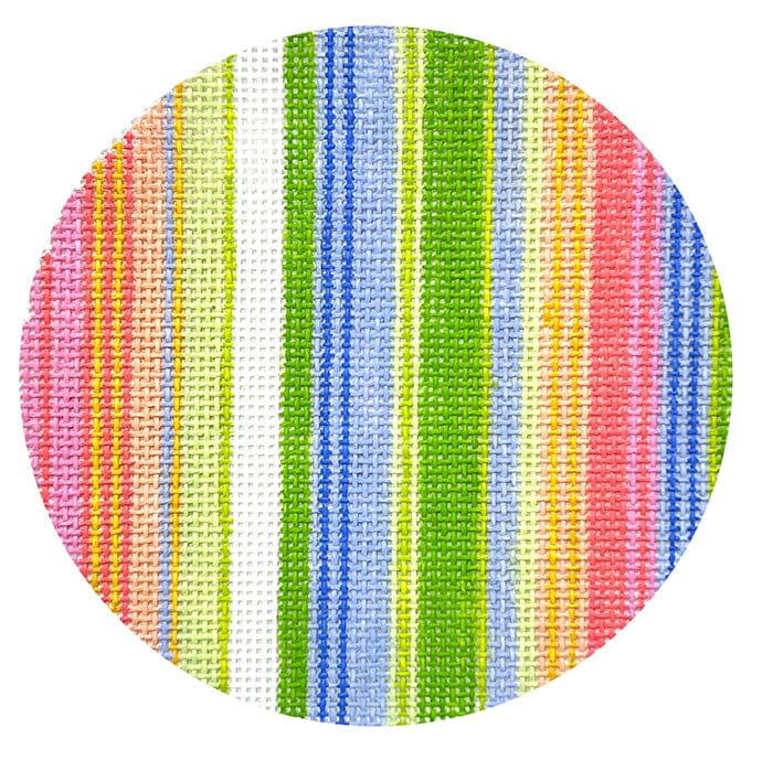 Stripes Ornament ECS Painted Canvas Elizabeth Crane Swartz Designs - 1