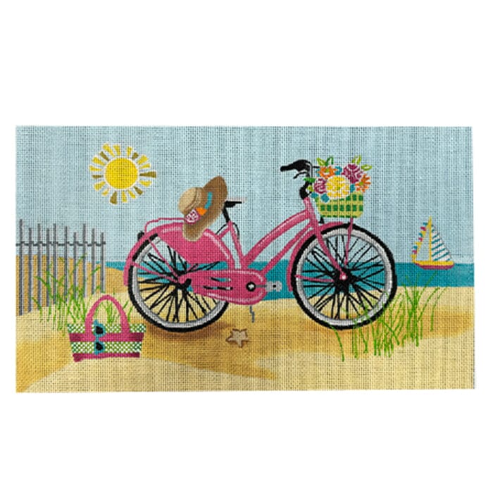 Summertime Bike Painted Canvas Painted Pony Designs - 1