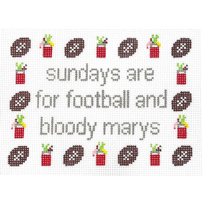 Sundays are for Football and Bloody Marys Painted Canvas KCN Designers - 1